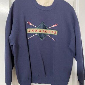 JERZEES SUPER SWEATS NAVY BLUE XXL (50) SWEATSHIRT - FROM ANNAPOLIS